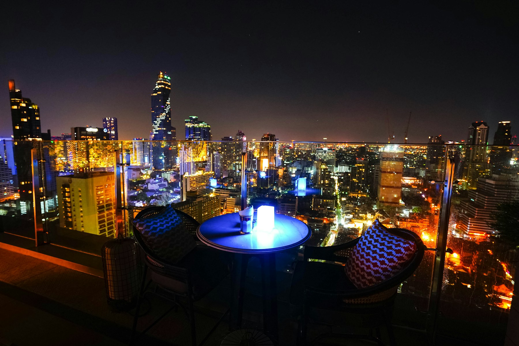 The terrace