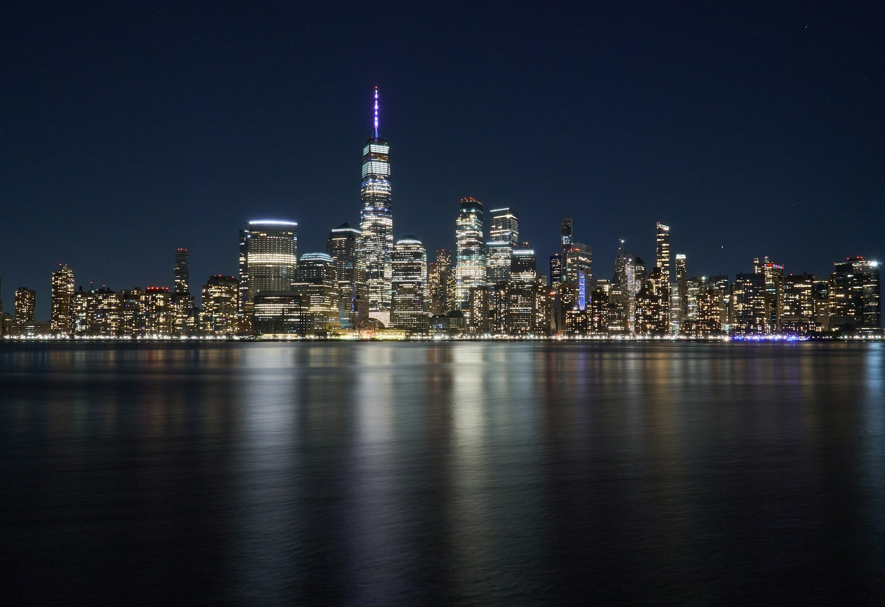 Lower Manhattan at night