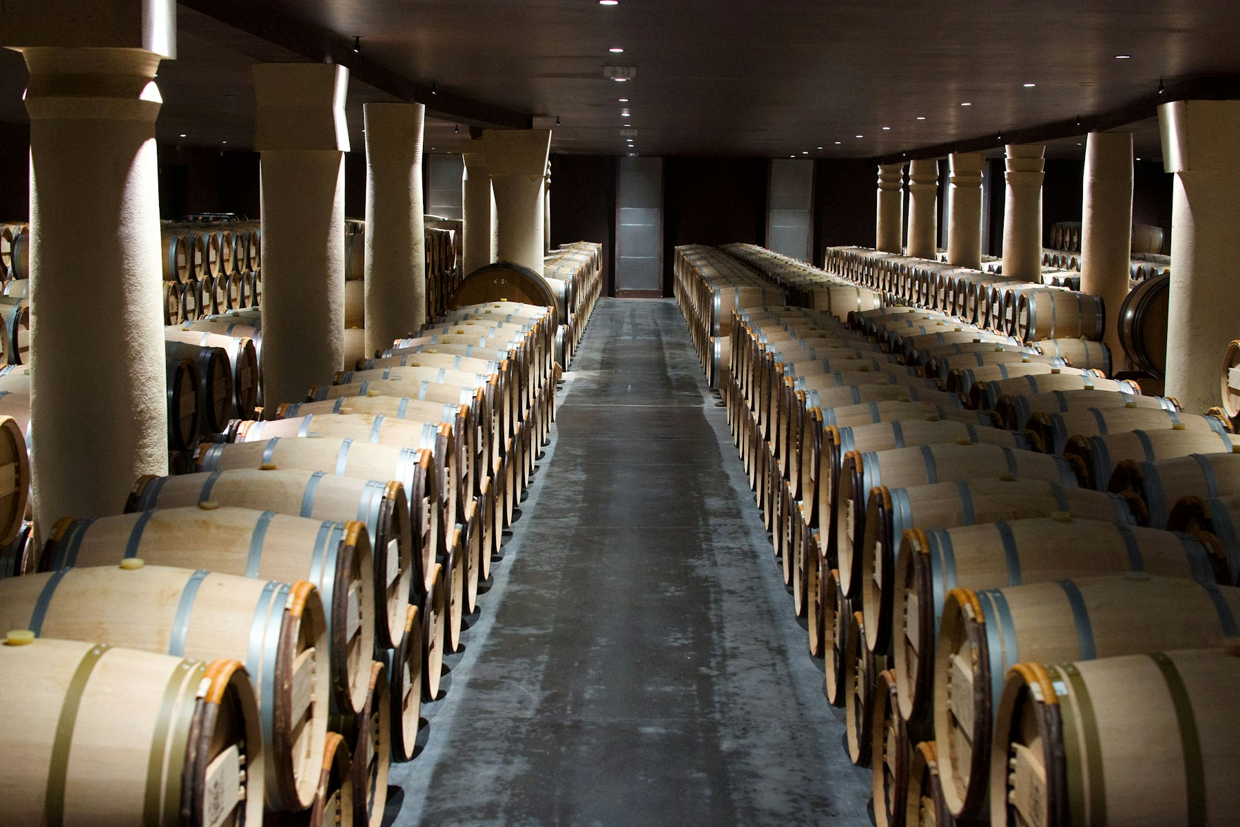 Rows of casks