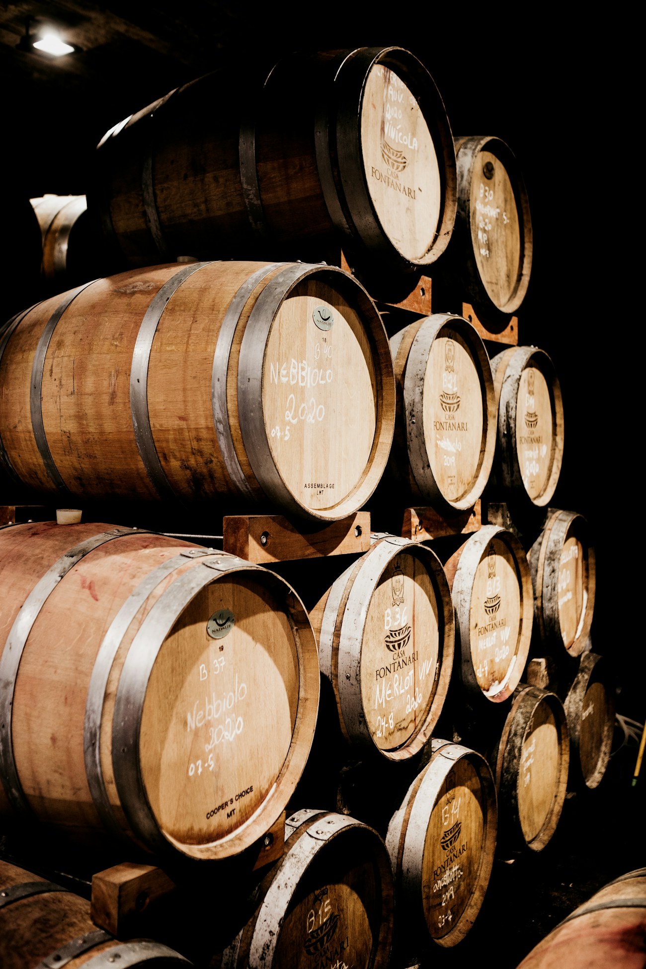 Stacked casks