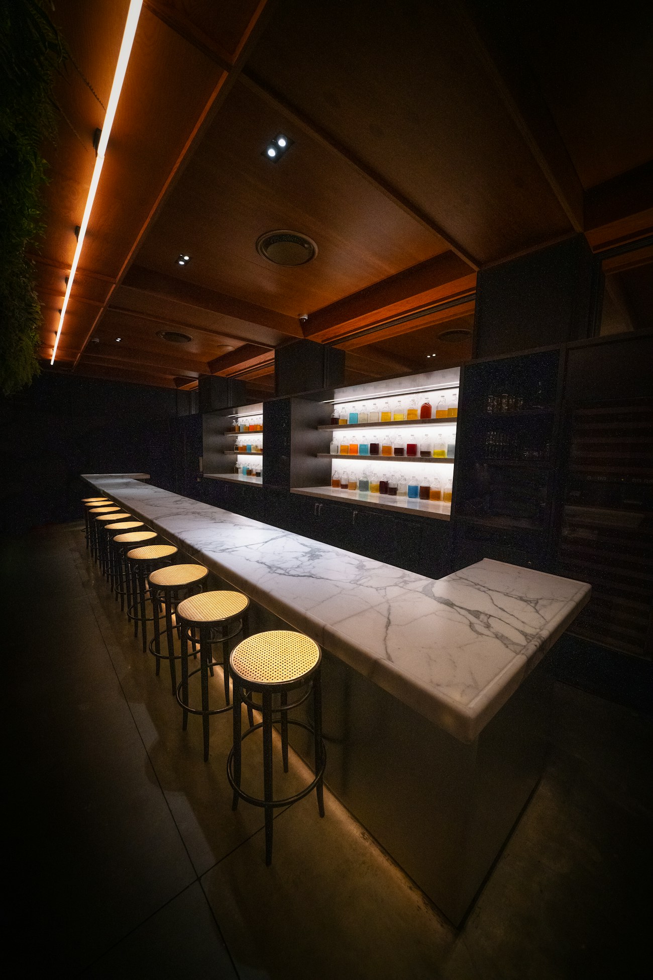 The tasting bar