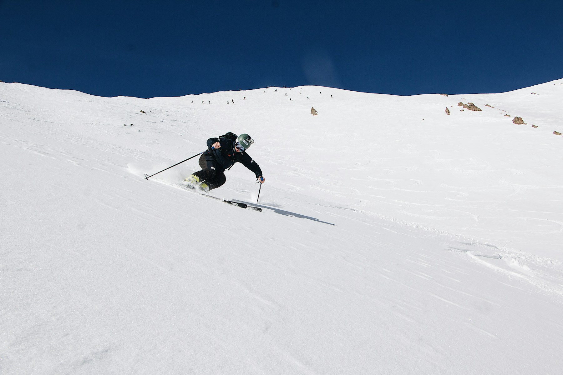 First tracks on the Riffelalp