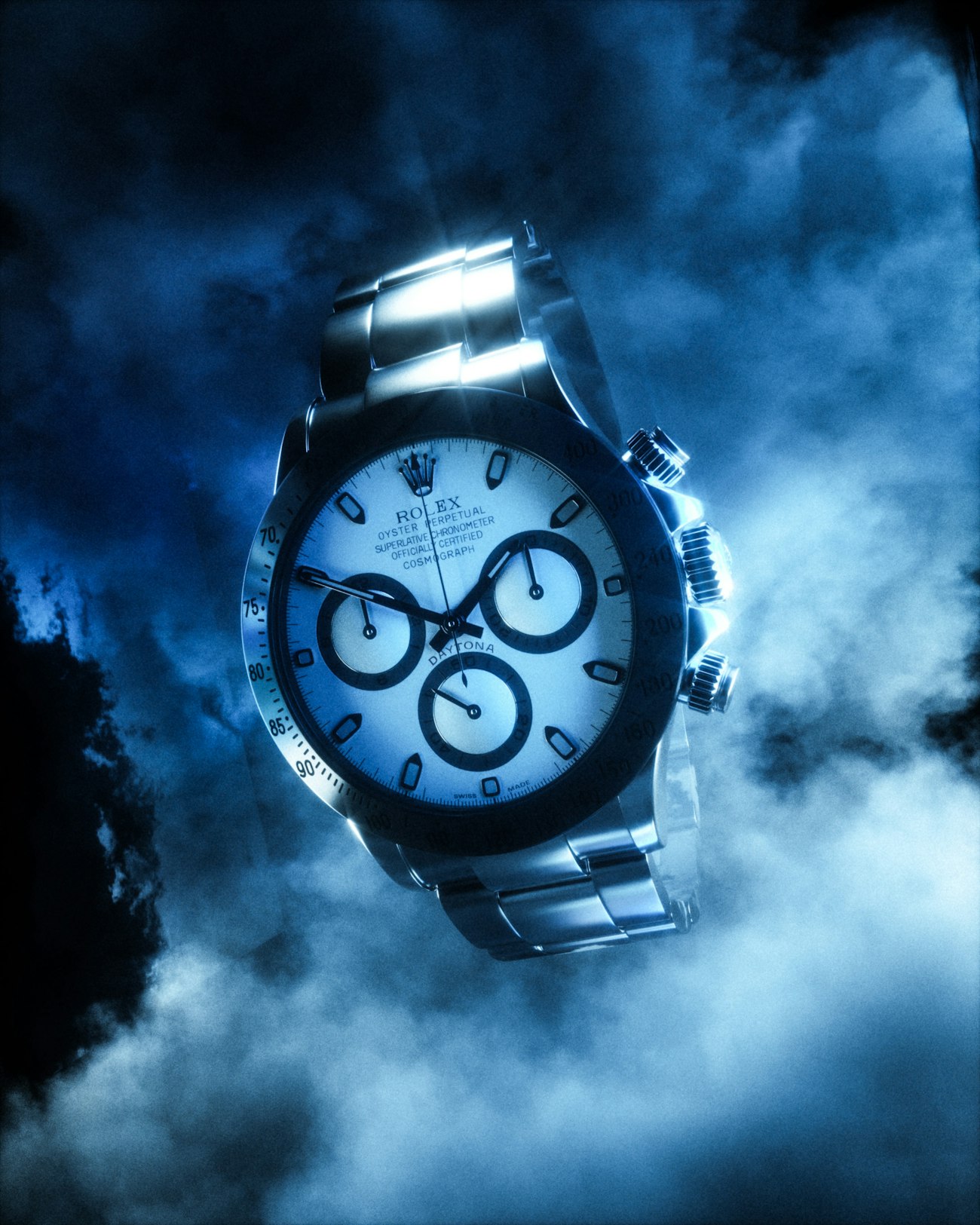 Chronographe Bleu Glacier