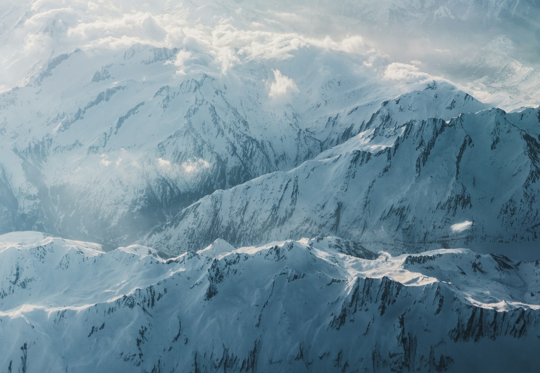 Courchevel from the air