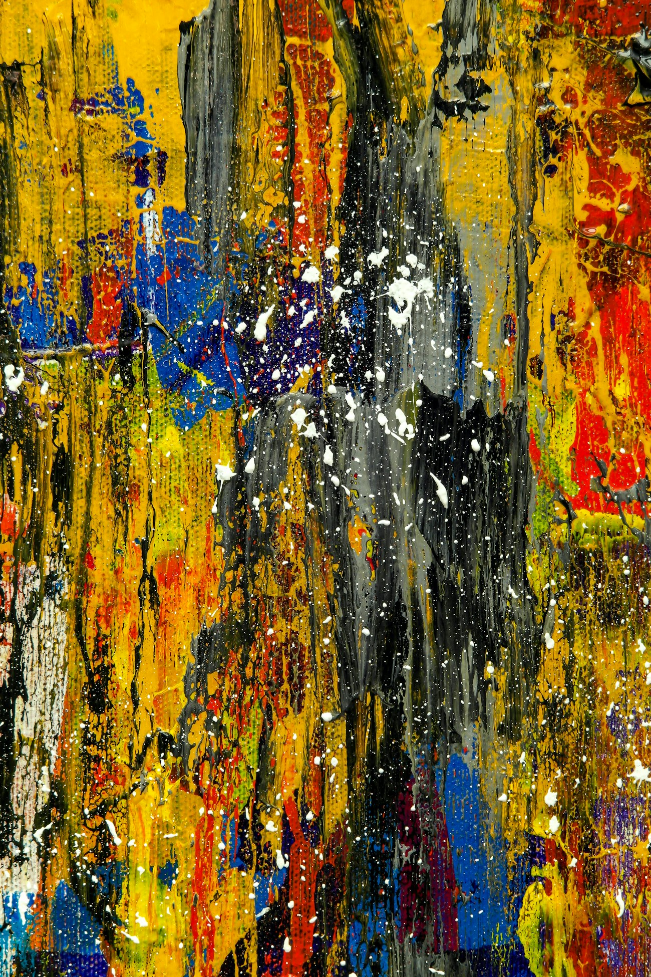 Untitled, a yellow canvas