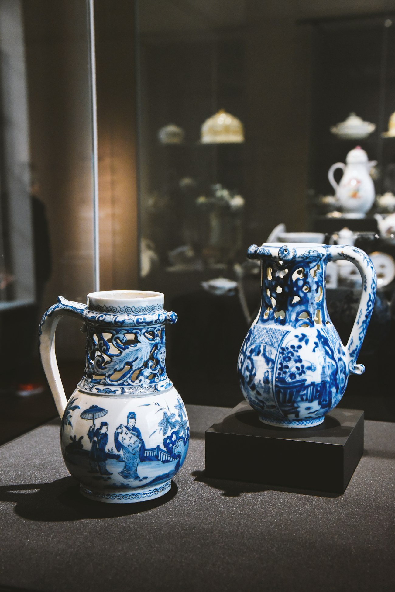 Blue-and-white ewers