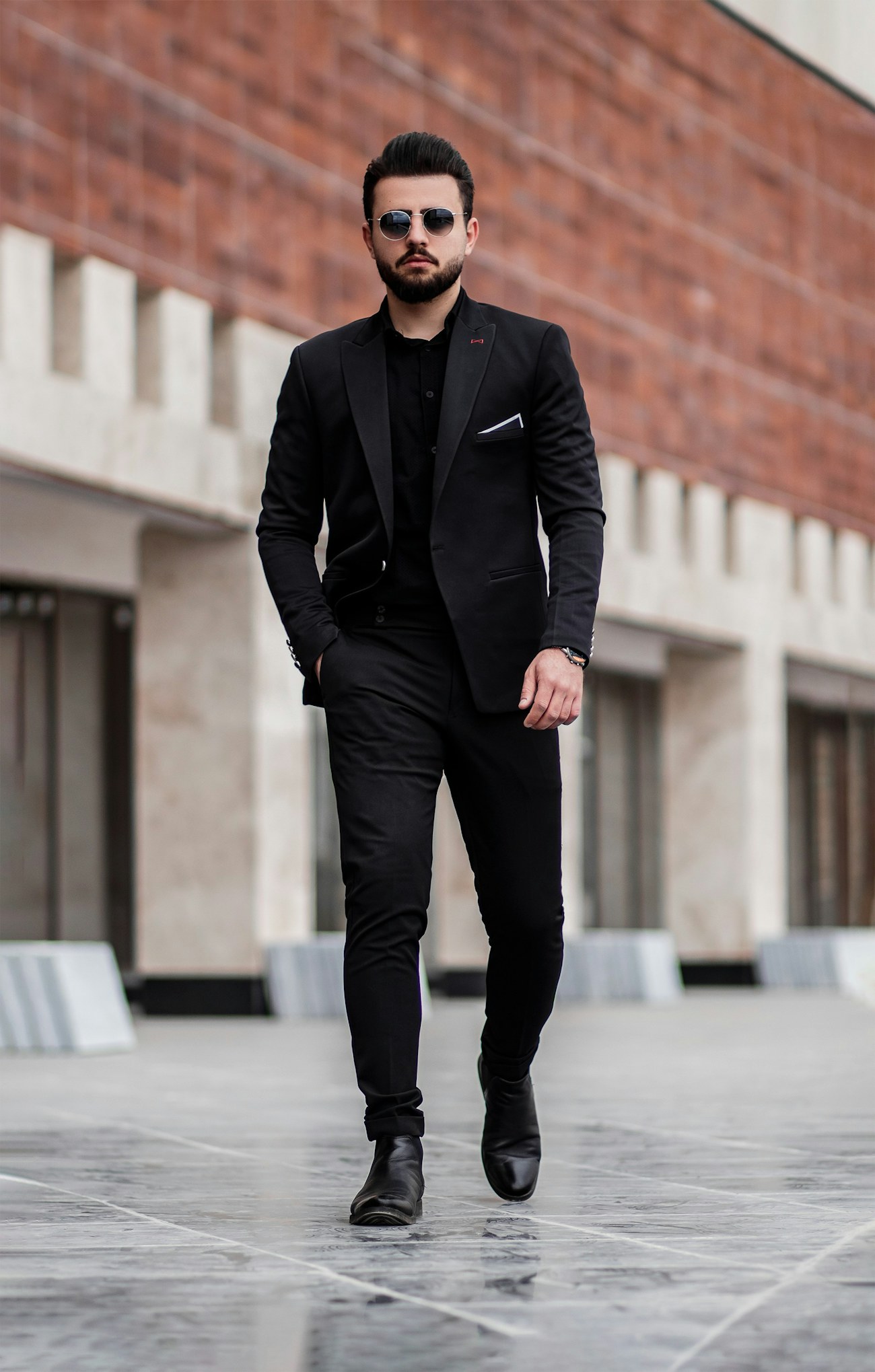Herringbone worn