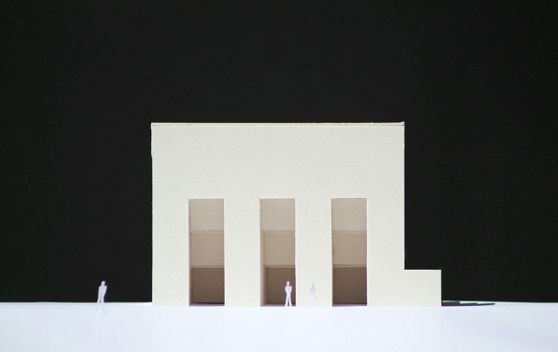 Card model of a house