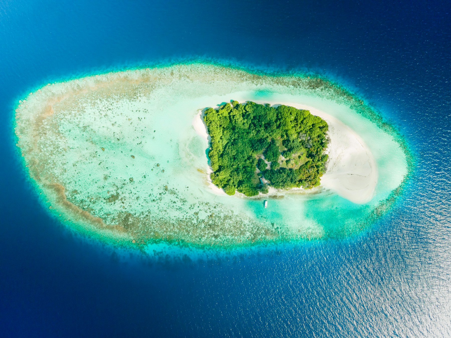 Over the atolls