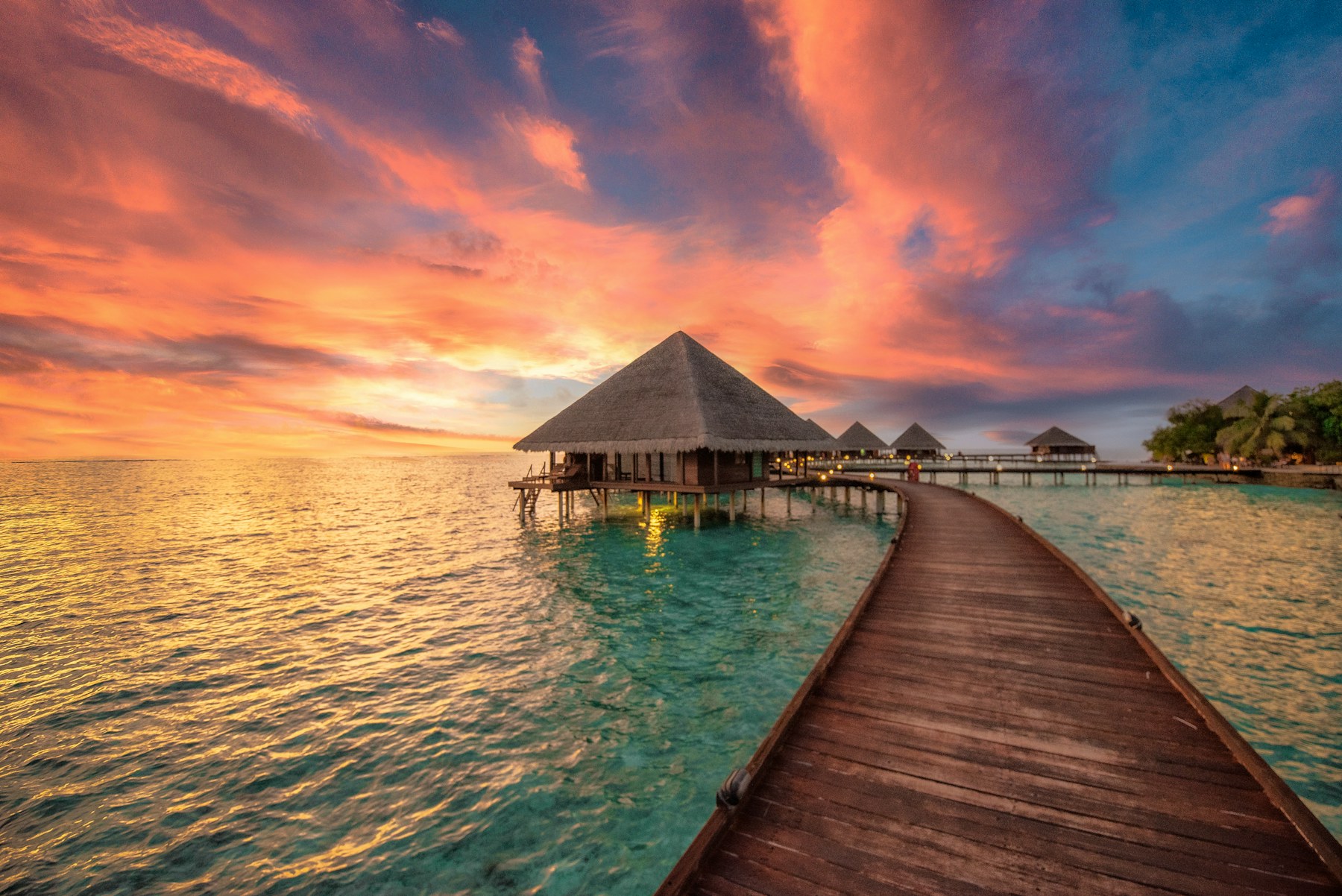 Sunset Water Villa