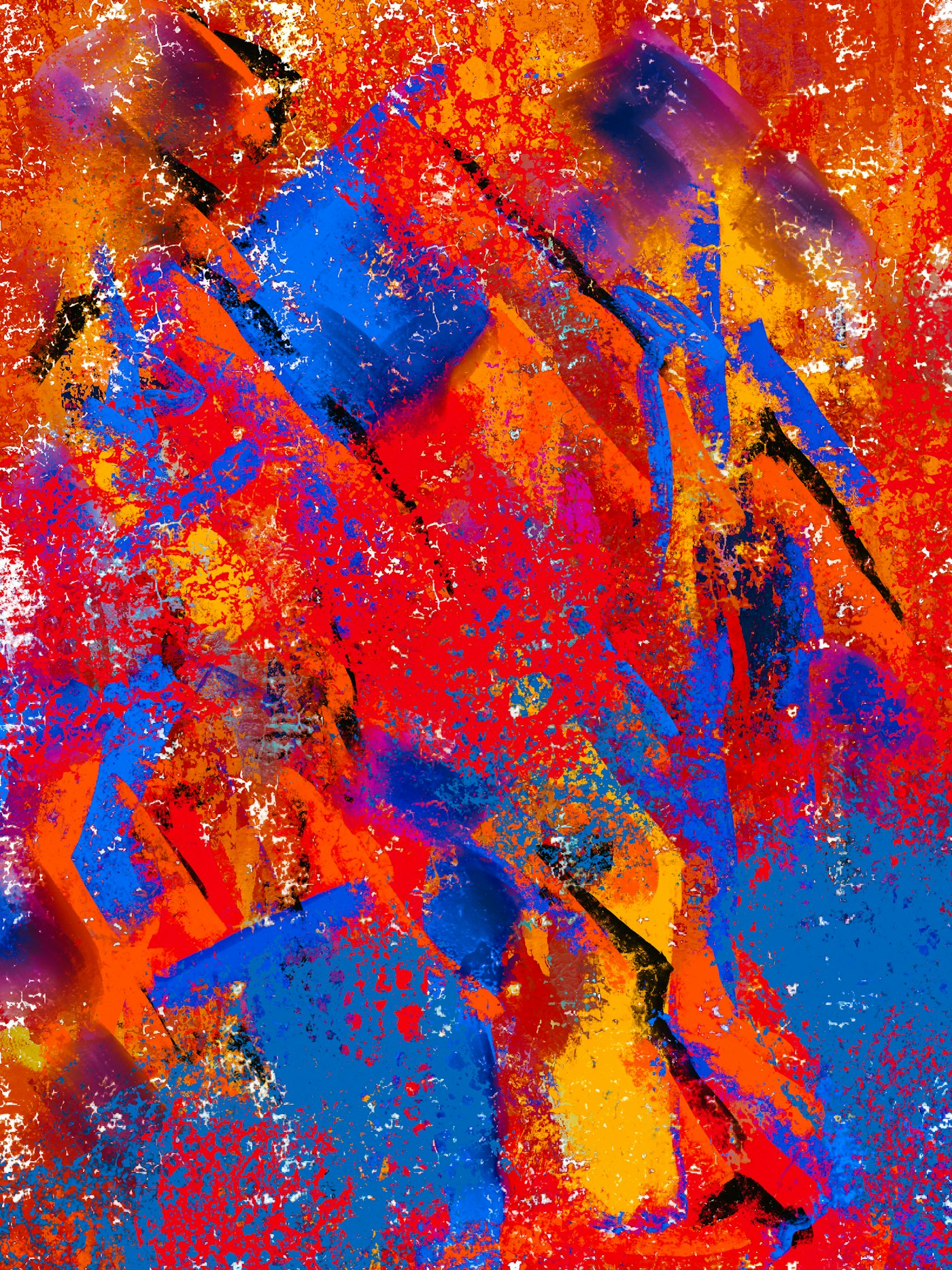 Detail of Red Field by Teodor Lind