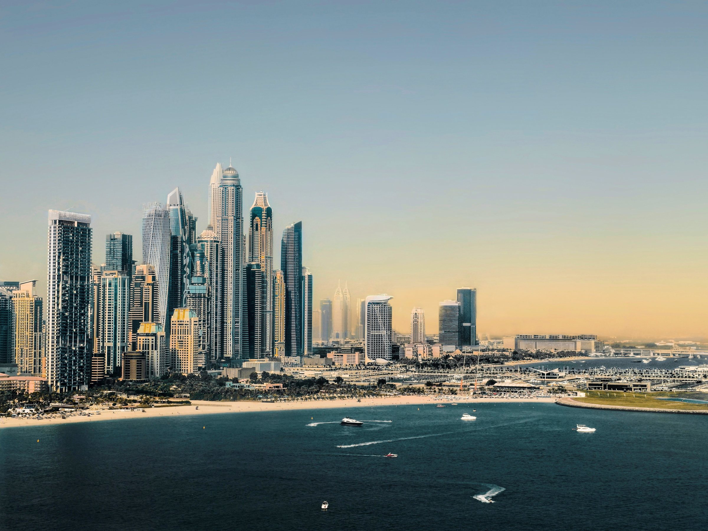 Downtown Dubai from above