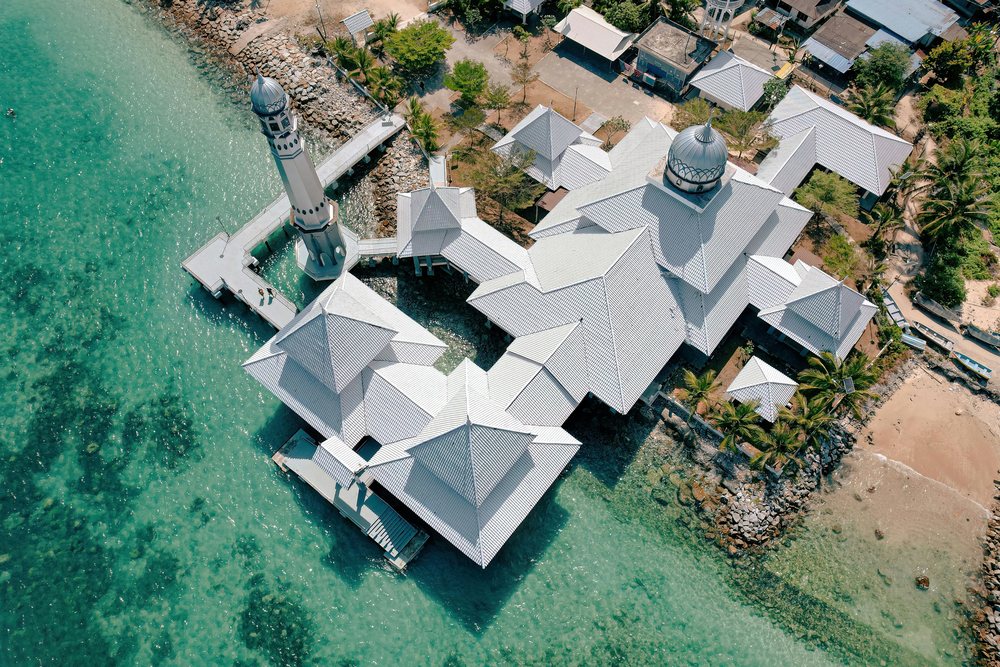 Coastal villas on the water