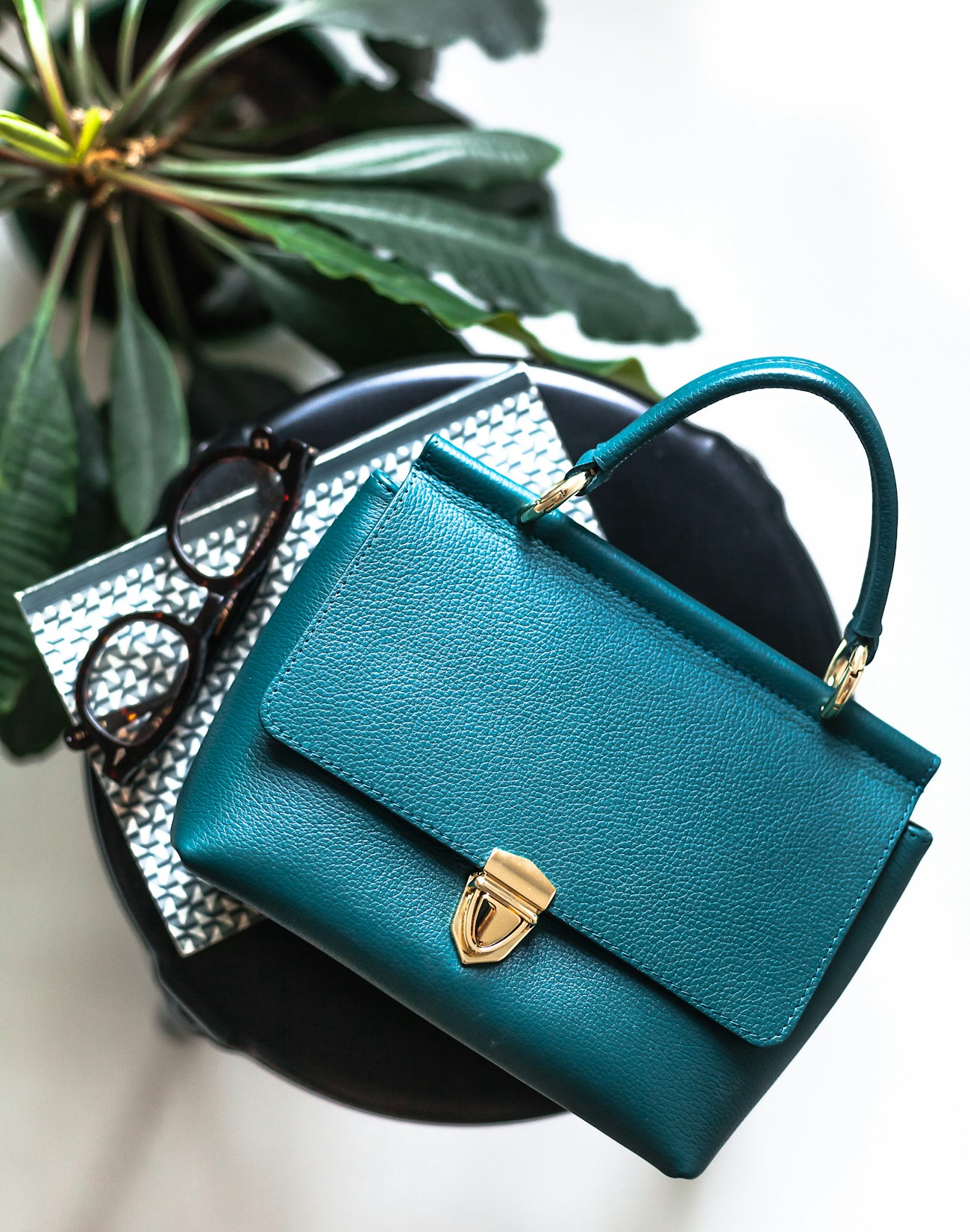 Pétrole bag in Petrol blue