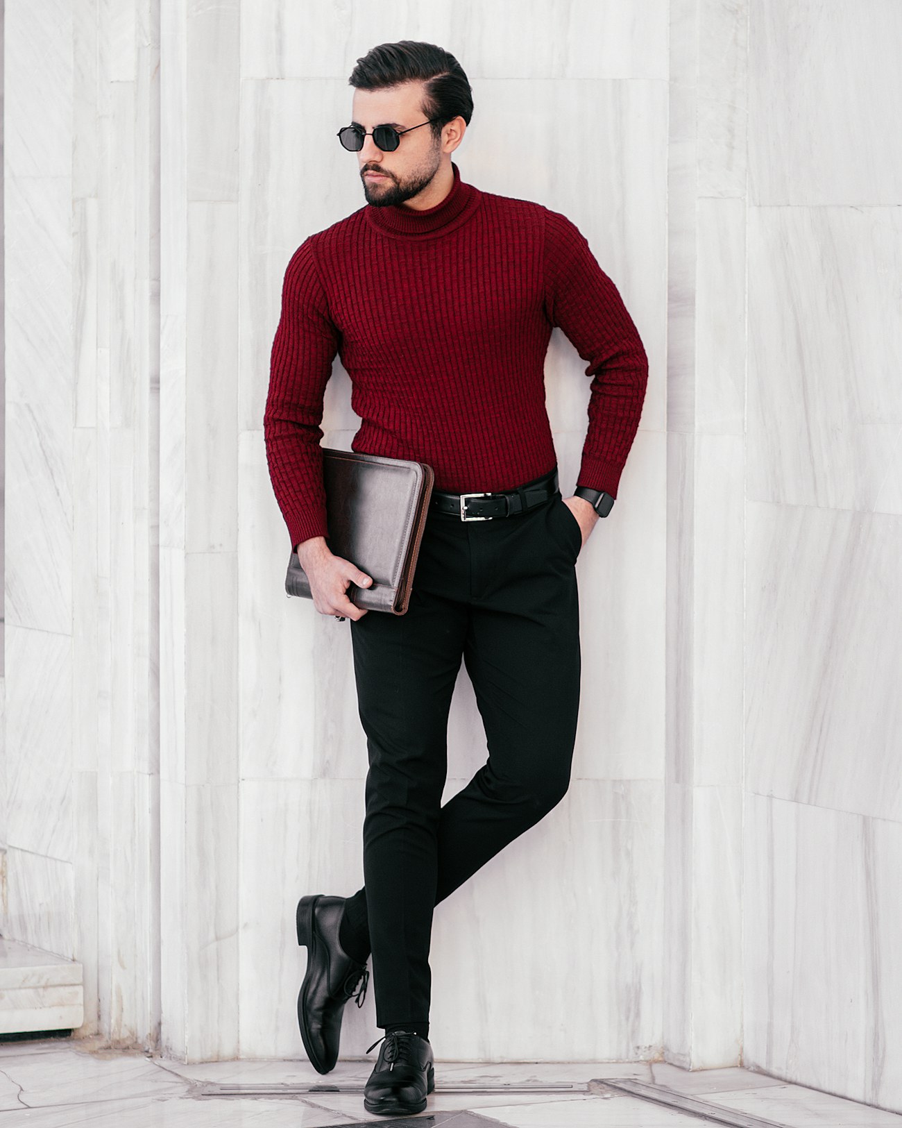 Rosso roll-neck