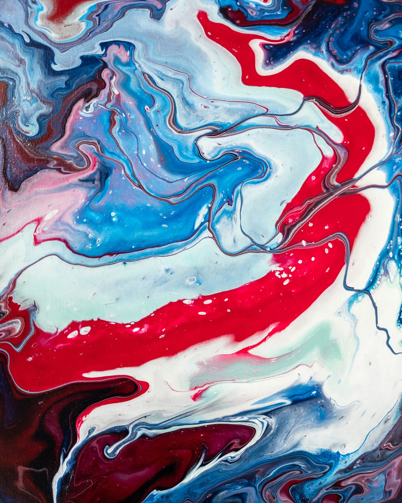 A marbled painting