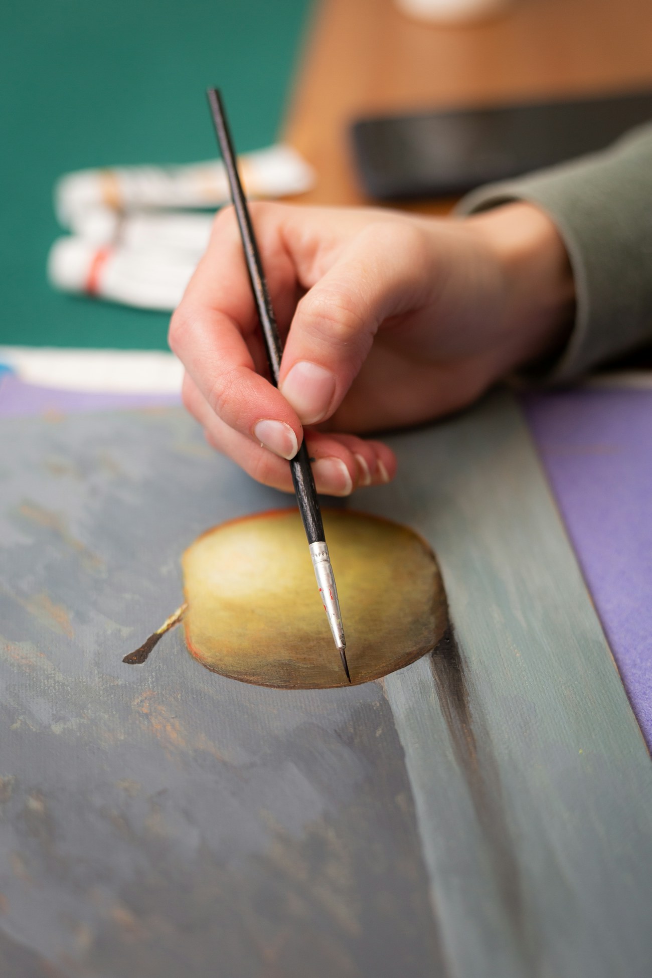How to hang fourteen paintings