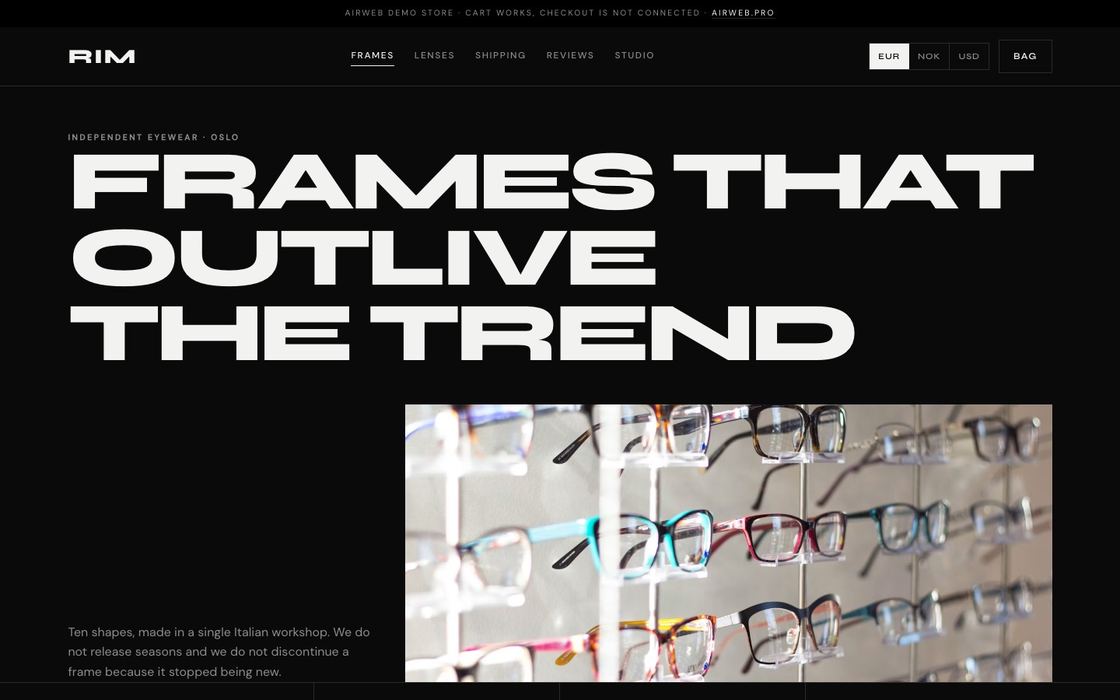 RIM — Online shop