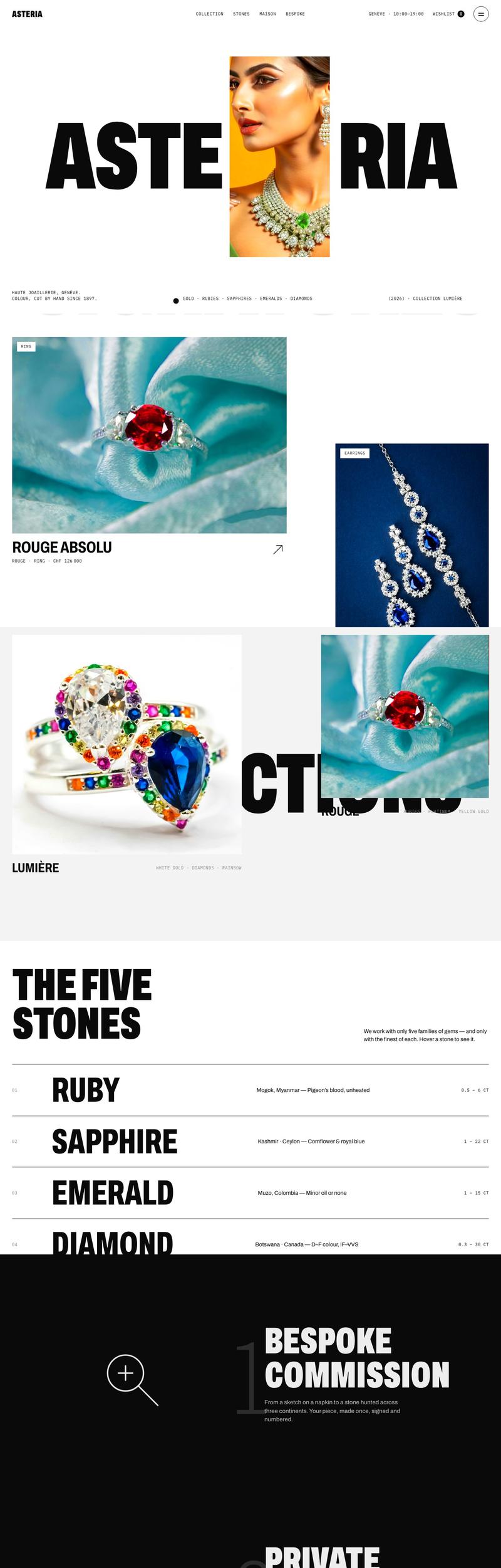 ASTERIA — Haute joaillerie · 16 pages
