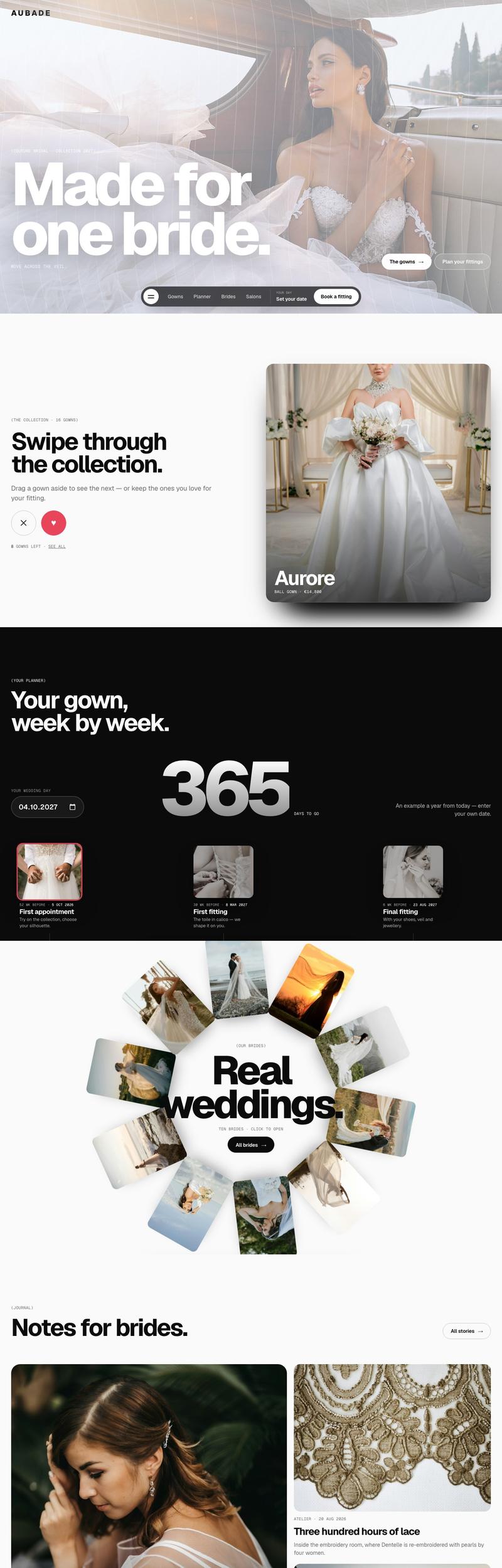 AUBADE — A couture bridal house · 33 pages