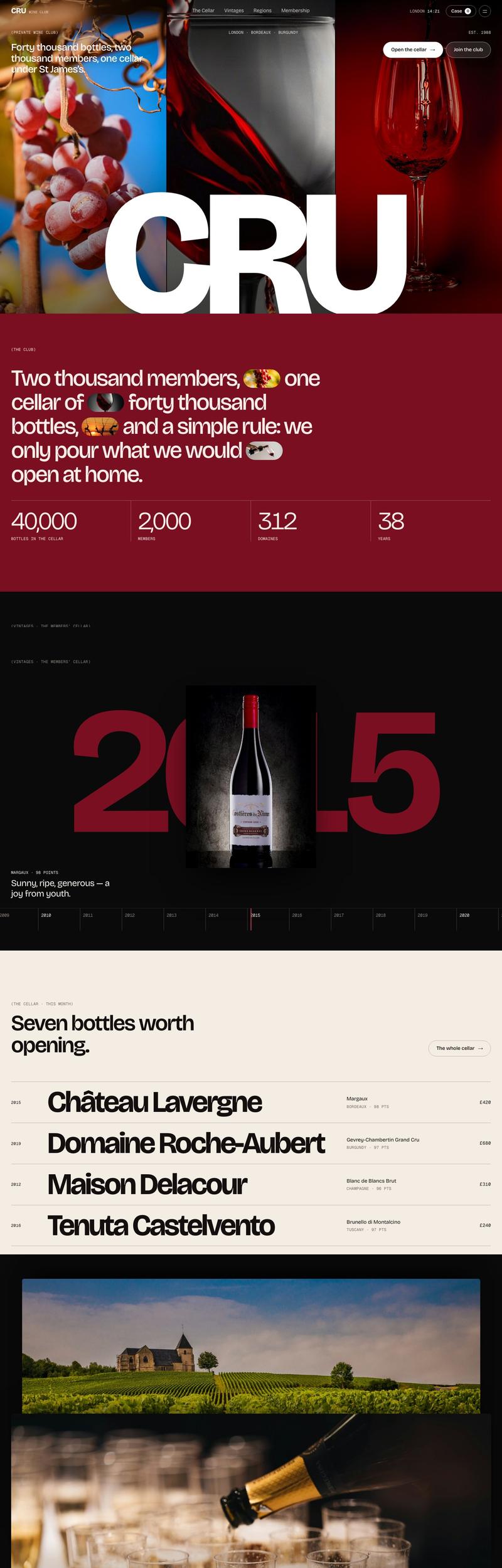 CRU — A wine club in London · 13 pages