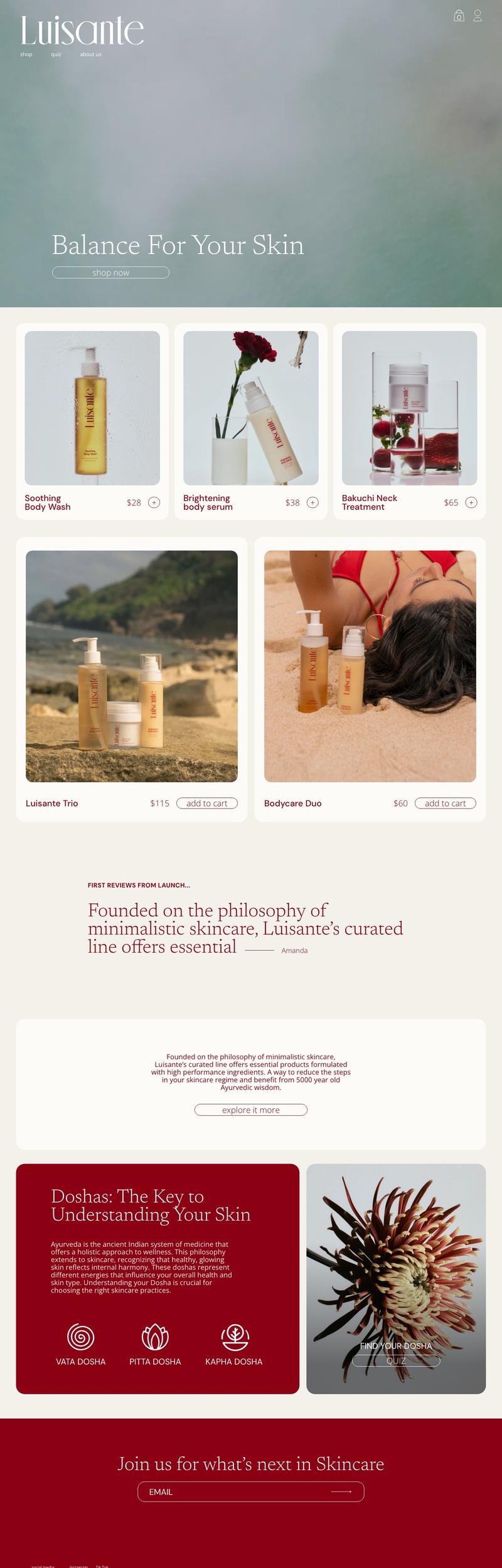 Luisante — Shopify store · 12 pages