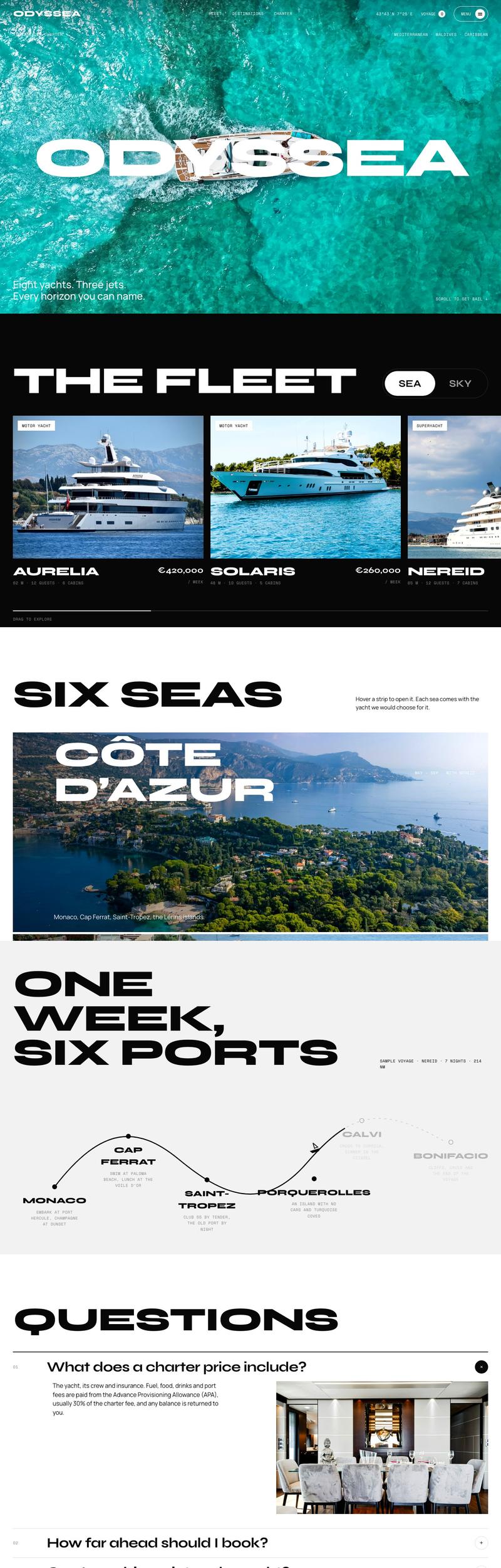 ODYSSEA — Yacht and jet charter · 16 pages