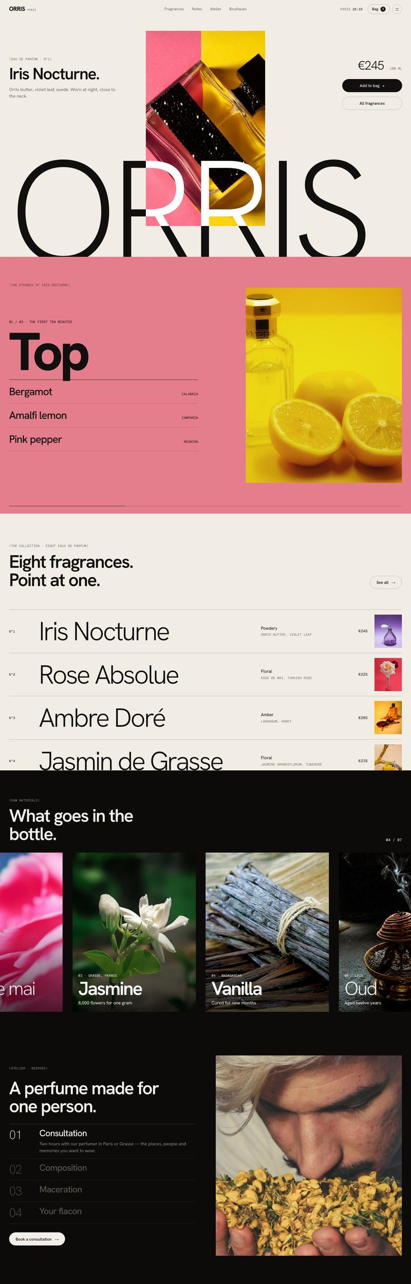 ORRIS — A perfume house · 12 pages