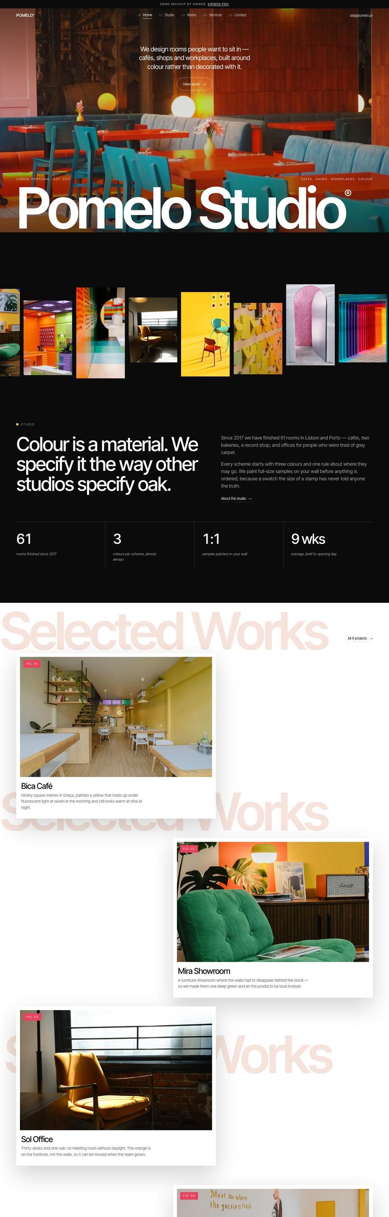 Pomelo — Interior studio · 5 pages