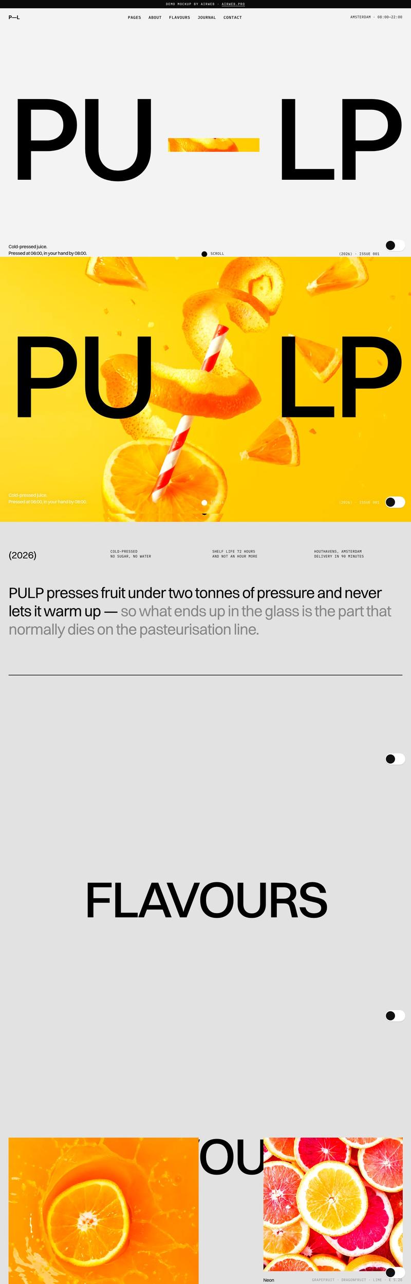 PULP — Juice brand · 16 pages